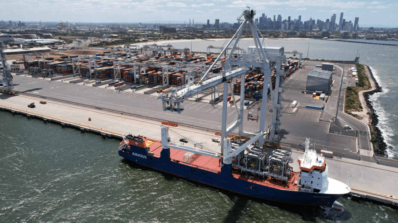 Port of Melbourne container volumes down in May