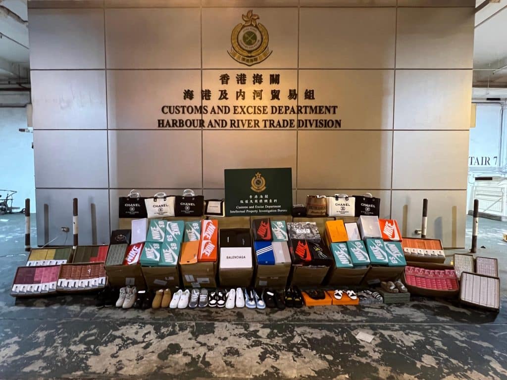 Fake designer goods, e-cigarettes seized from container in Hong Kong
