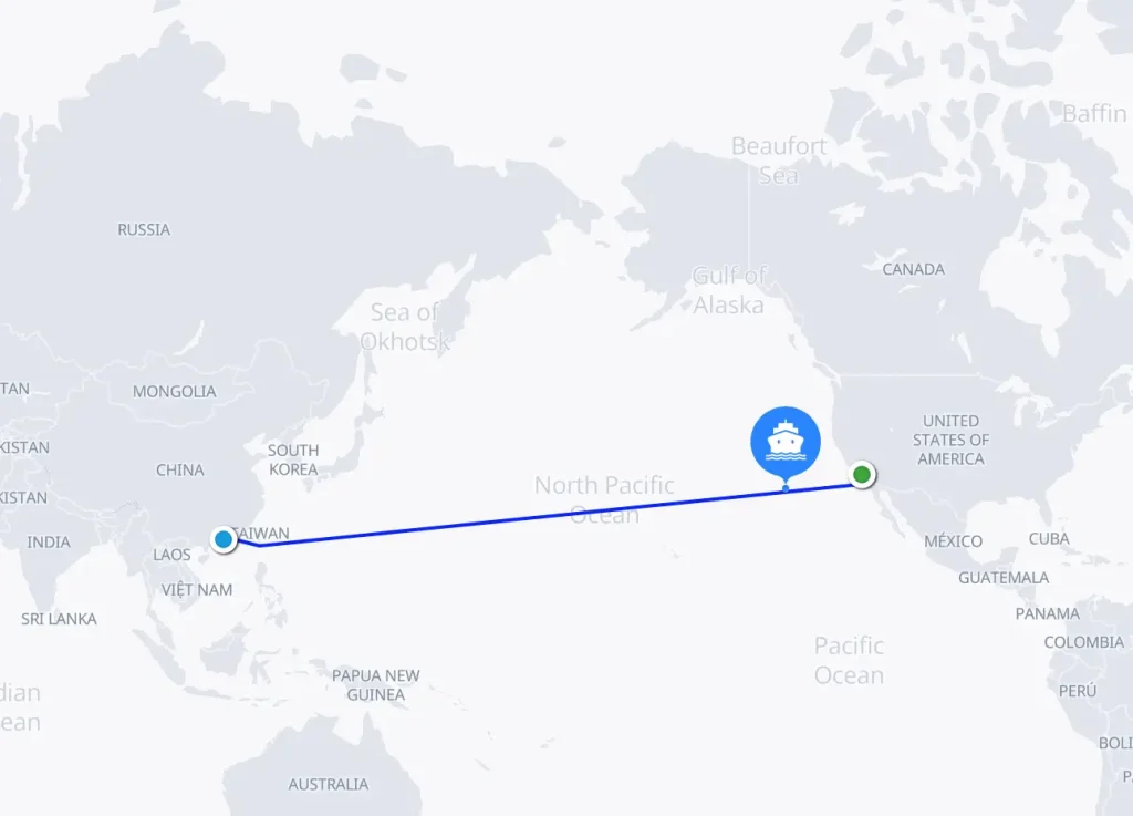 Sea freight costs and rates from Shenzhen to Los Angeles