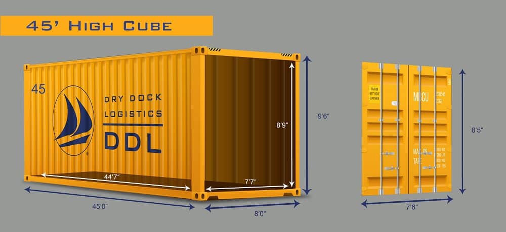 45-Foot High Cube Containers