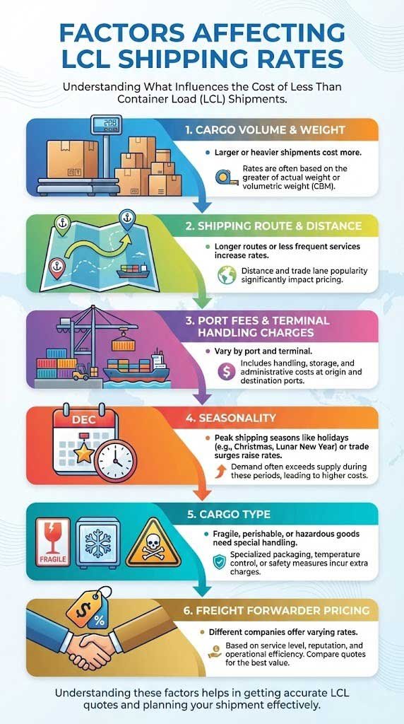 Factors Affecting LCL Shipping Rates