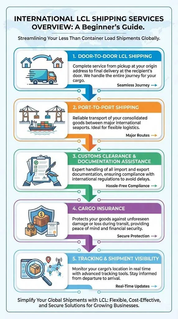 International LCL Shipping Services Overview