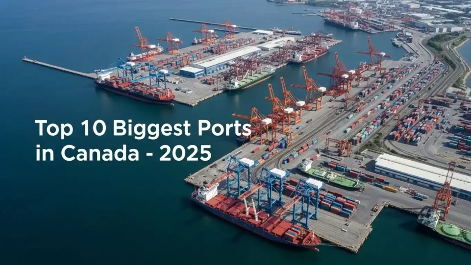 Top 10 biggest ports in Canada 2025