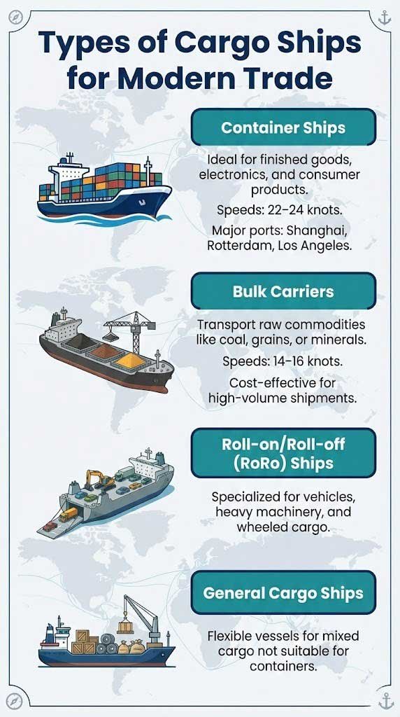 Types of Cargo Ships for Modern Trade