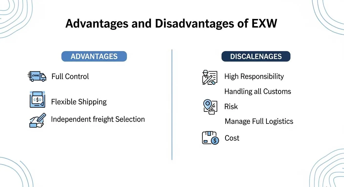 Advantages and Disadvantages of EXW