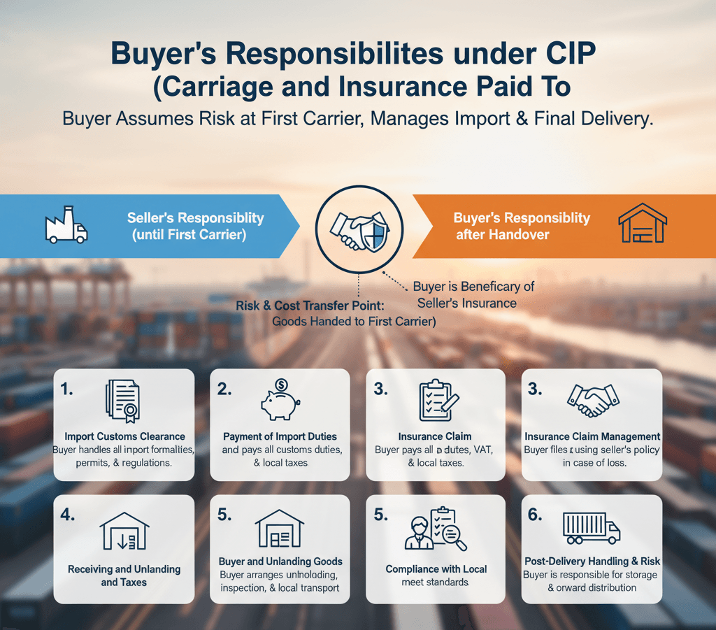 Buyer’s Responsibilities under CIP