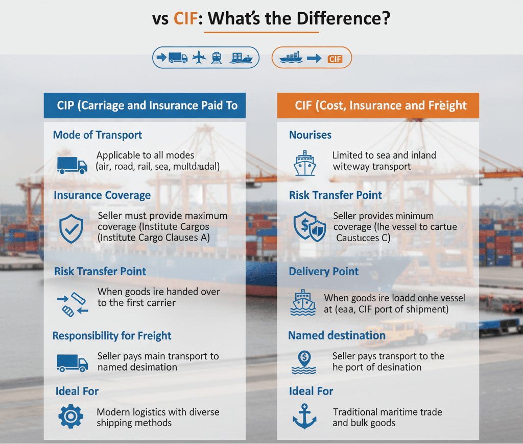 CIP vs CIF What’s the Difference