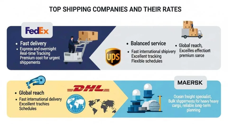 Shipping Companies and Their Rates: Choosing the Best Carrier for Your Shipments