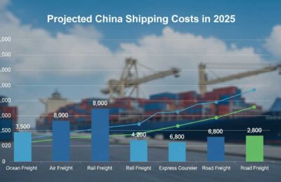 How much will China’s shipping cost be in 2025?