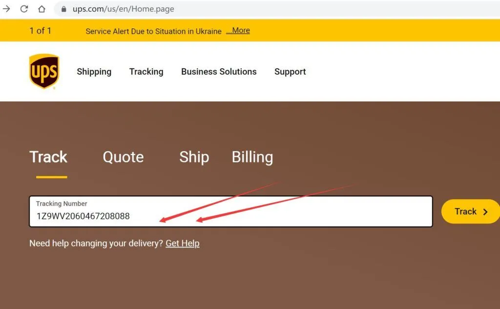 UPS tracking