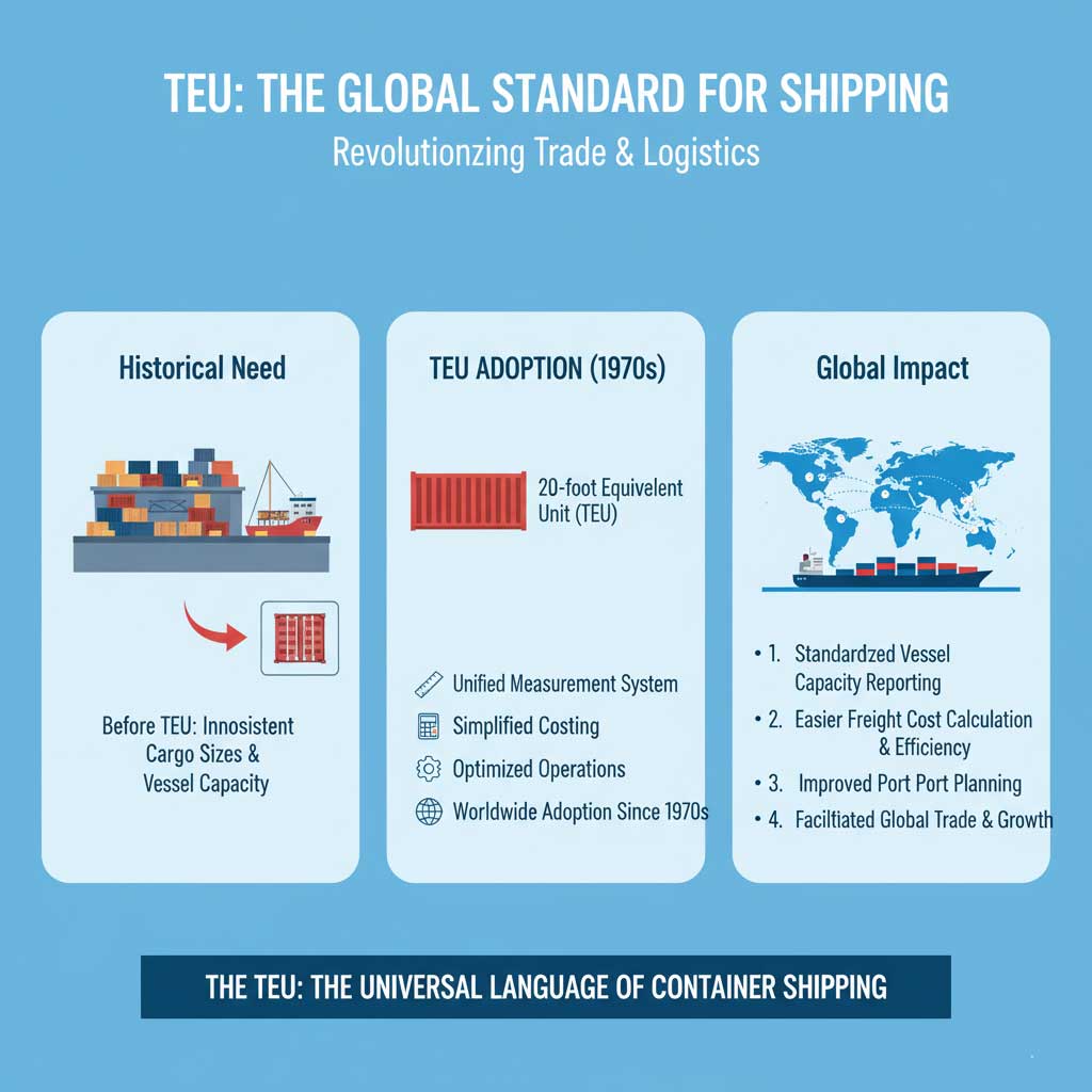 History of TEU and Standardized Containers