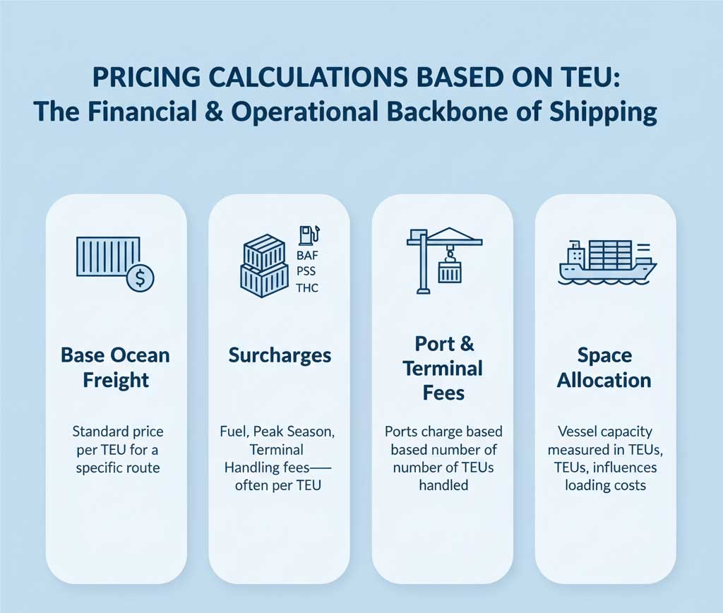 Pricing Calculations Based on TEU