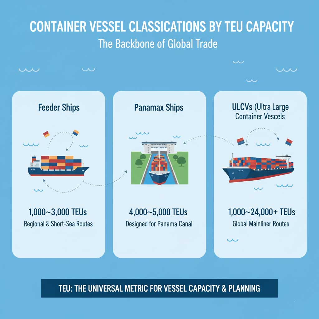 TEU and Cargo Ship Classification