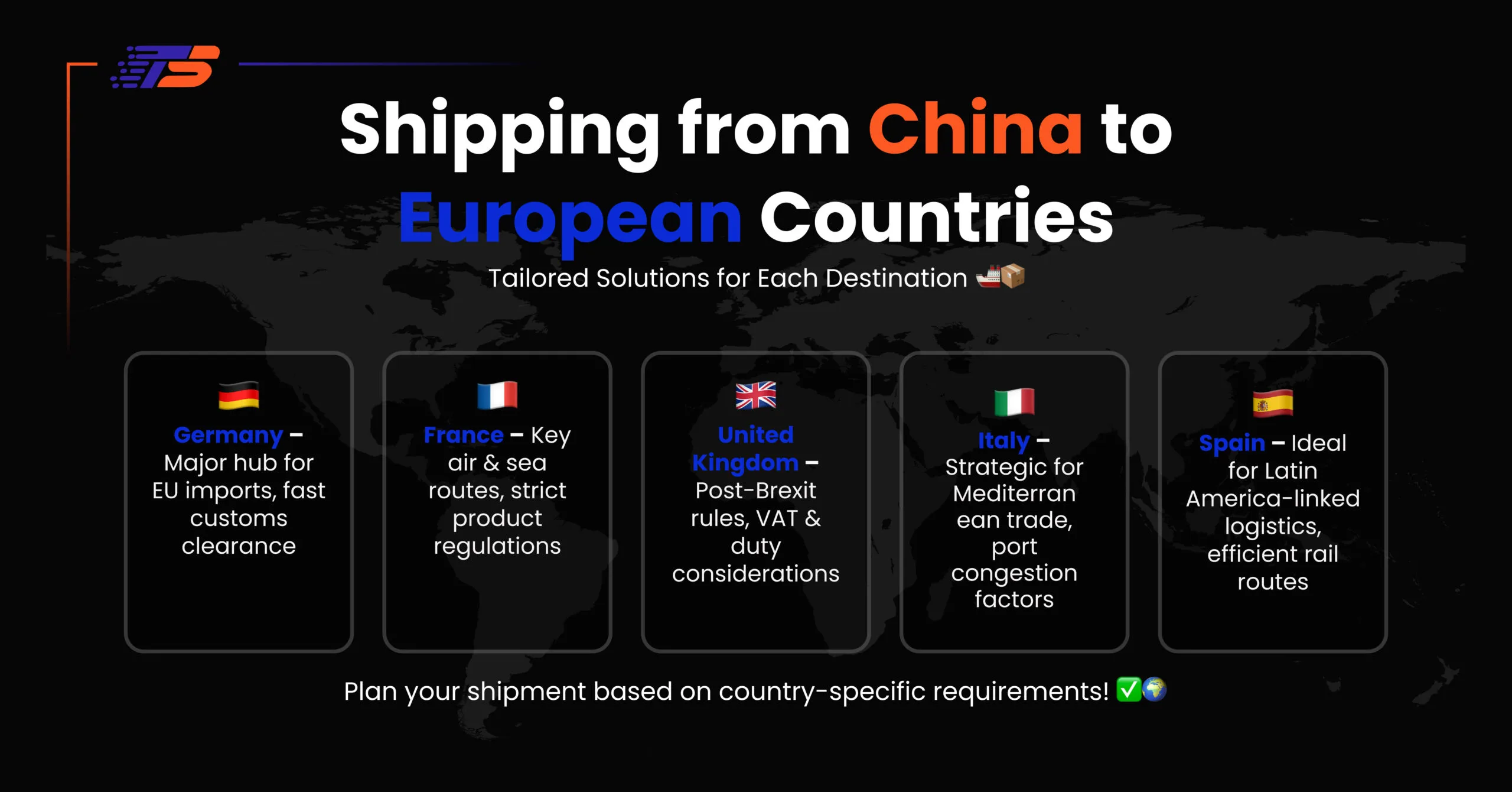 Shipping Routes from China to Europe