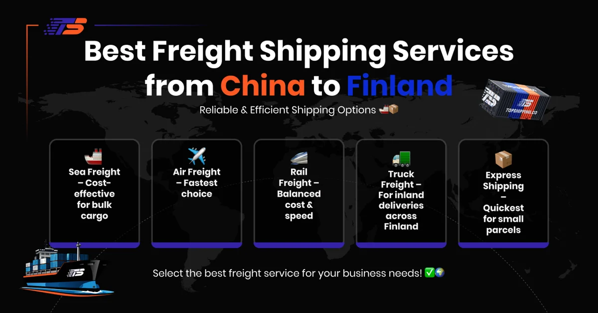 Shipping Options from China to Finland