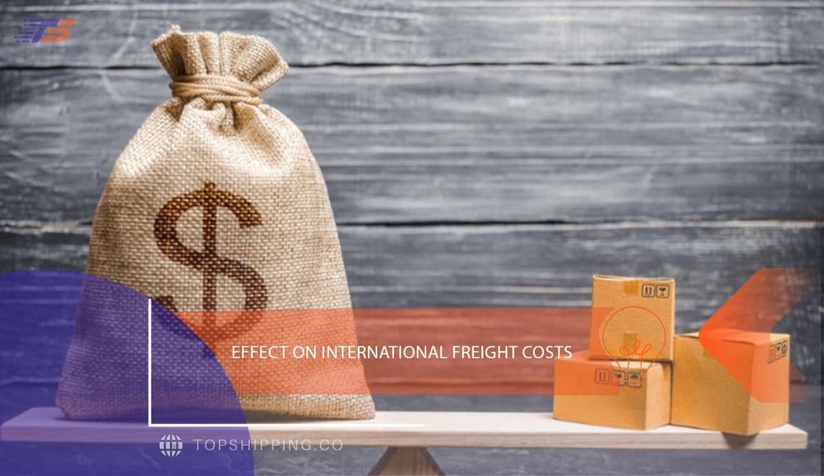 Effect on international freight costs
