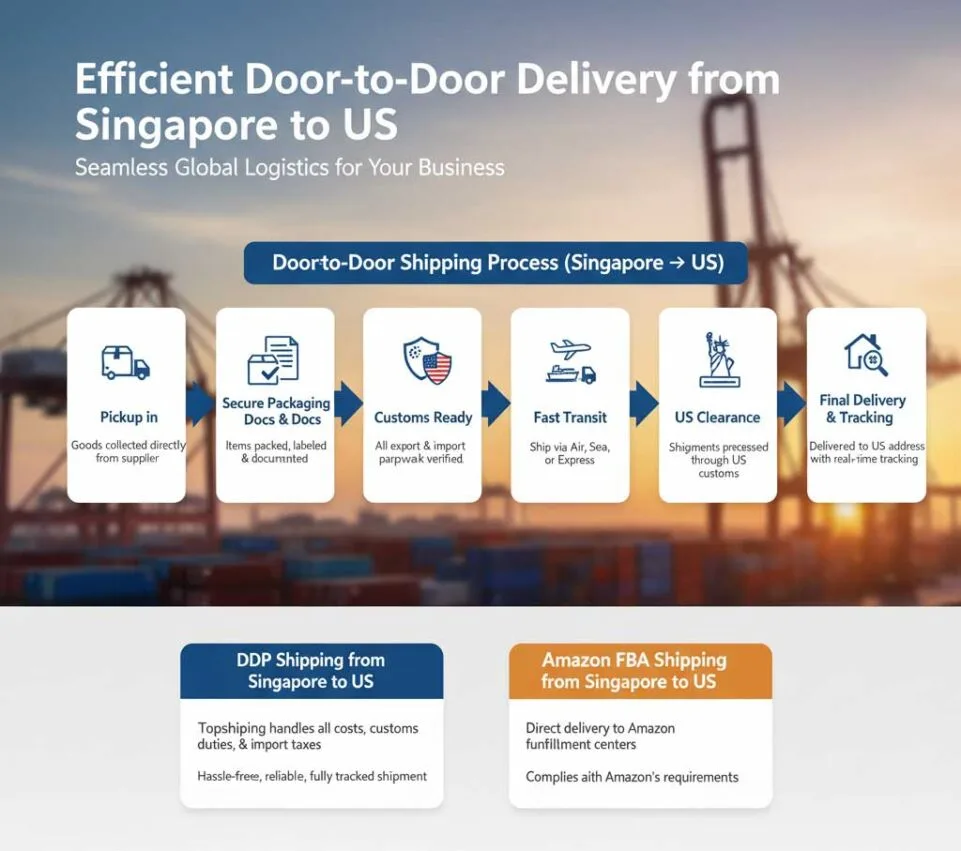Efficient Door-to-Door Delivery from Singapore  to US