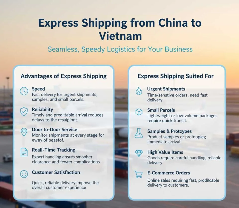 Express Shipping from China to Vietnam