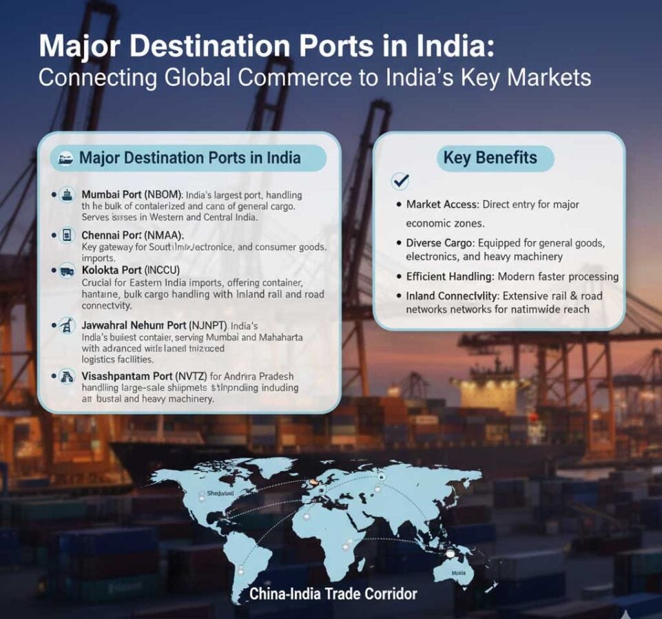 Major Destination Ports in India
