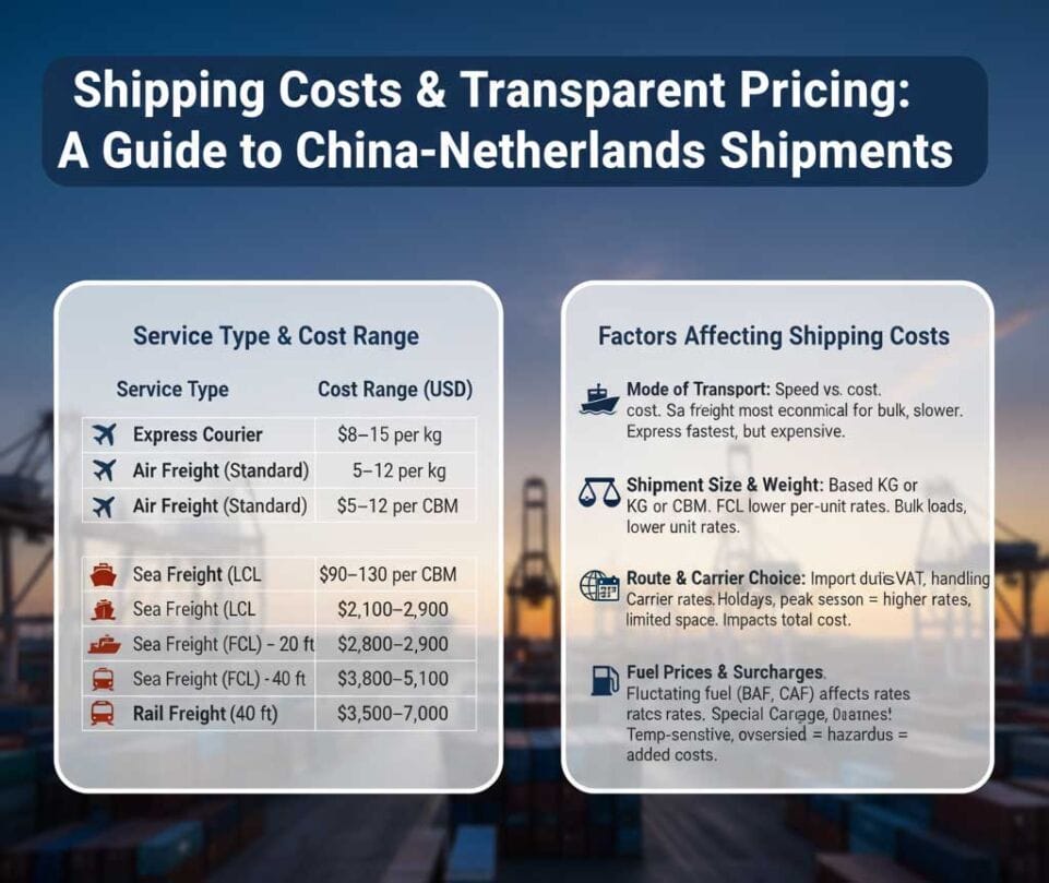 Shipping Costs & Transparent Pricing