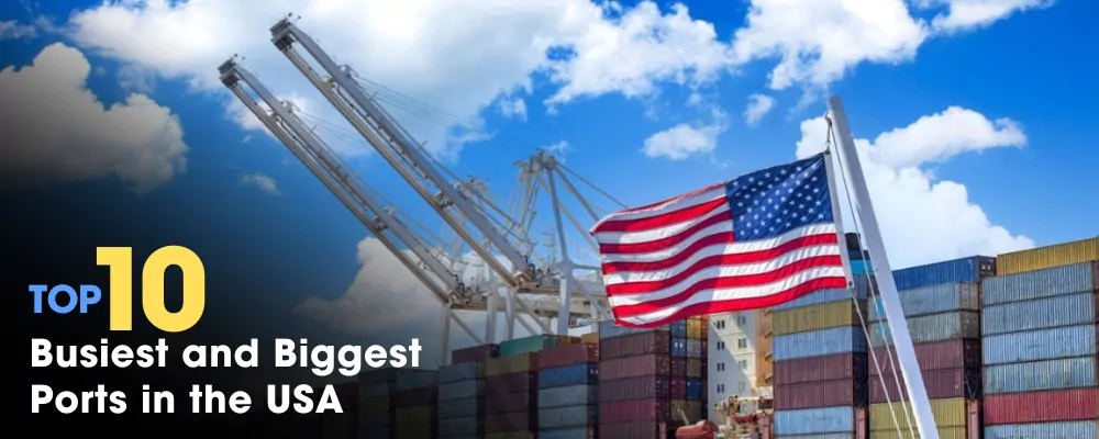 What are the top 10 busiest ports in the US