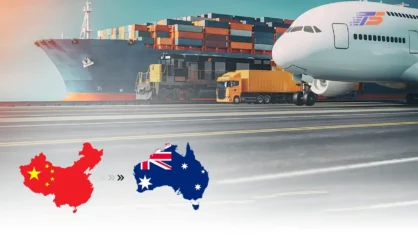 Shipping from China to Australia