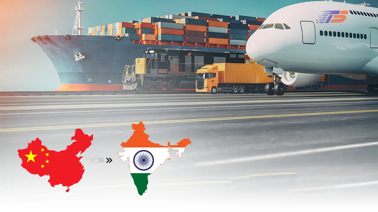 Shipping from China to India