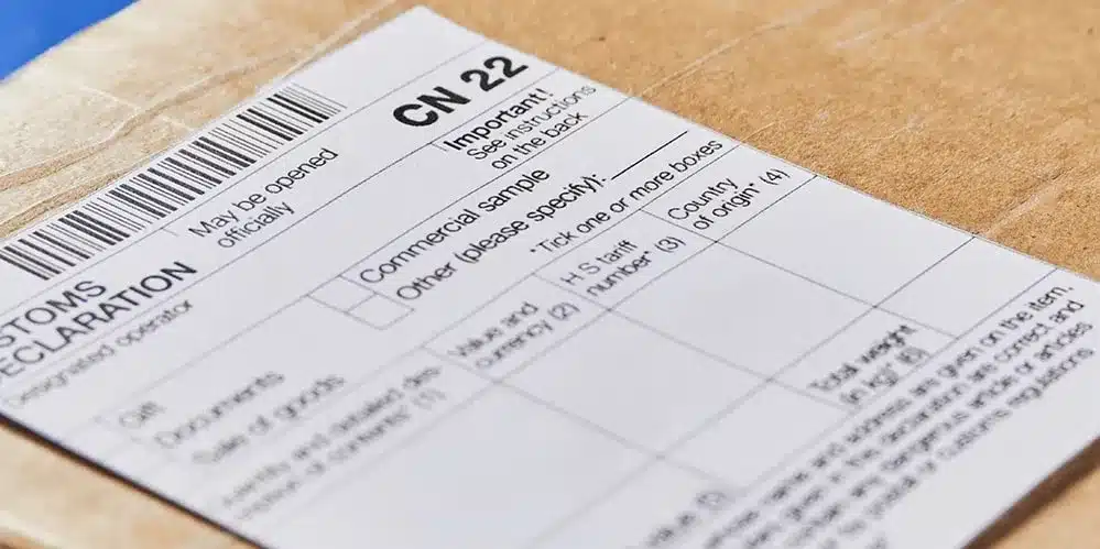 Formalités et frais de douane