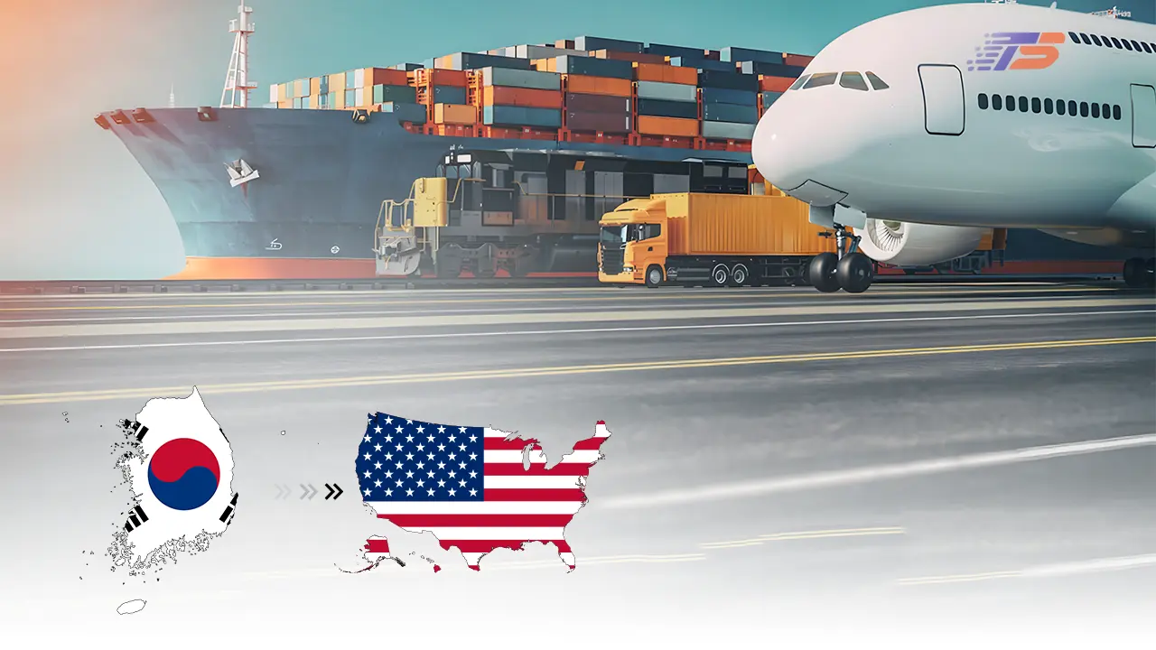 Shipping from South Korea to US