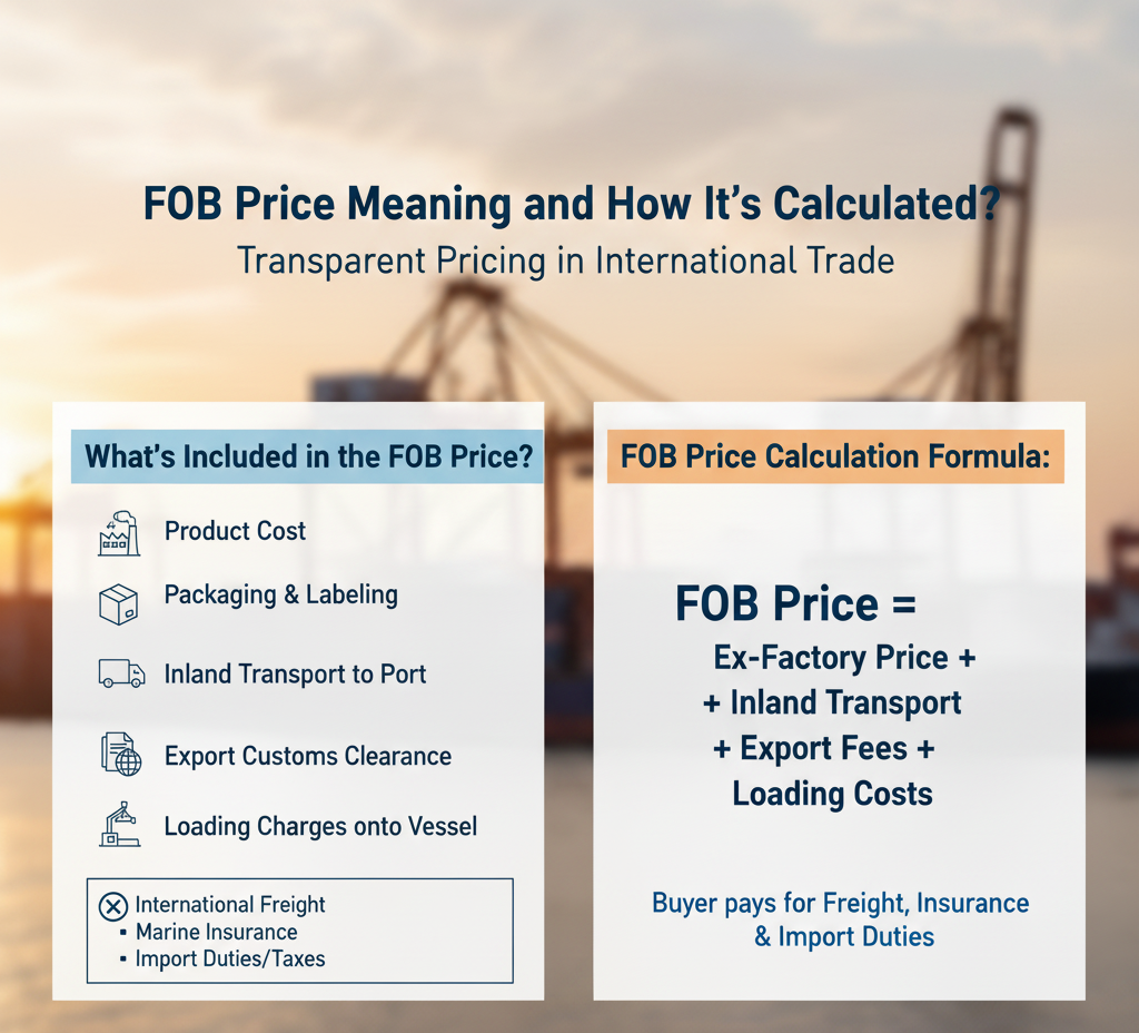 FOB Price Meaning and How It’s Calculated