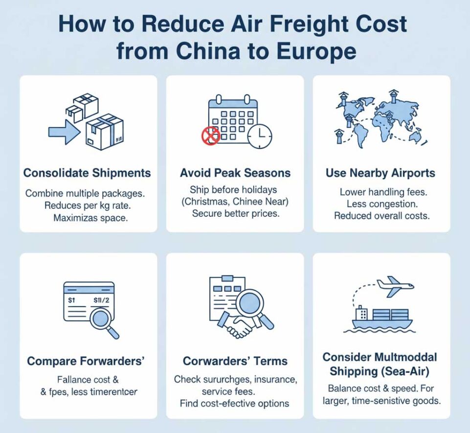 How to Reduce Air Freight Cost from China to Europe