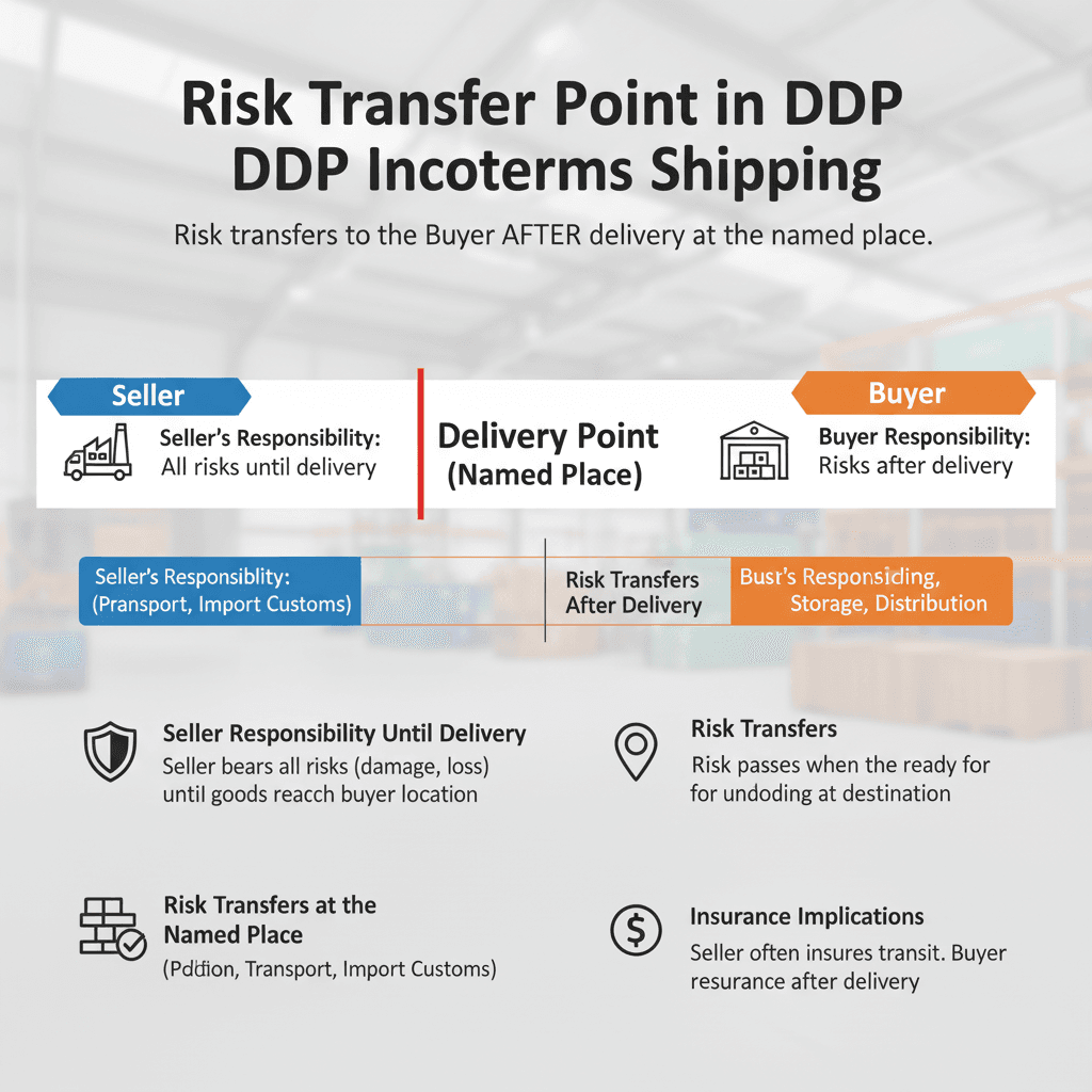 Risk Transfer Point in DDP Incoterms Shipping