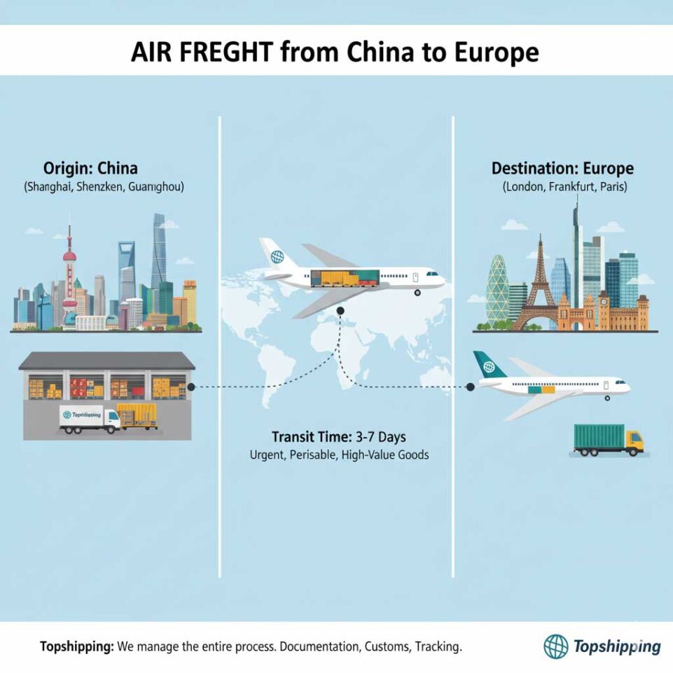 Air Freight from China to Europe