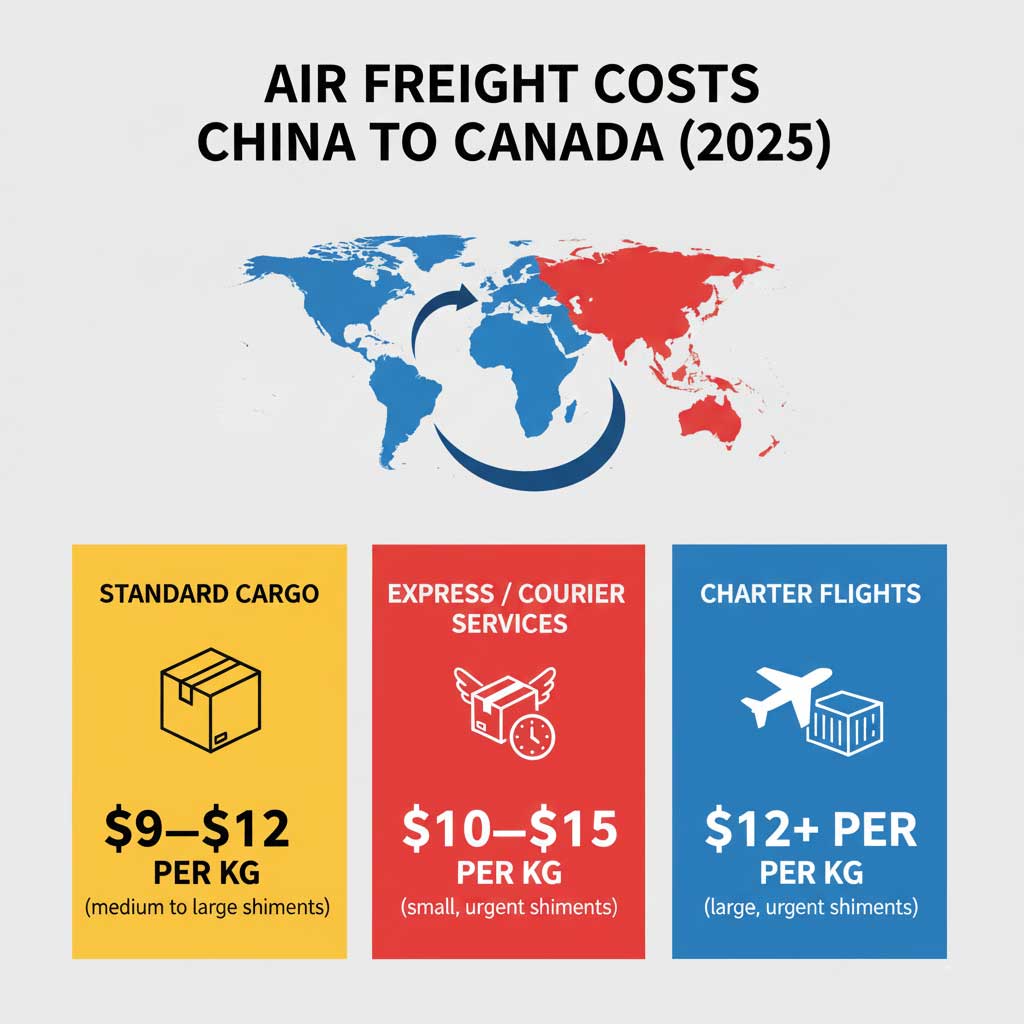 Air Freight Costs from China to Canada