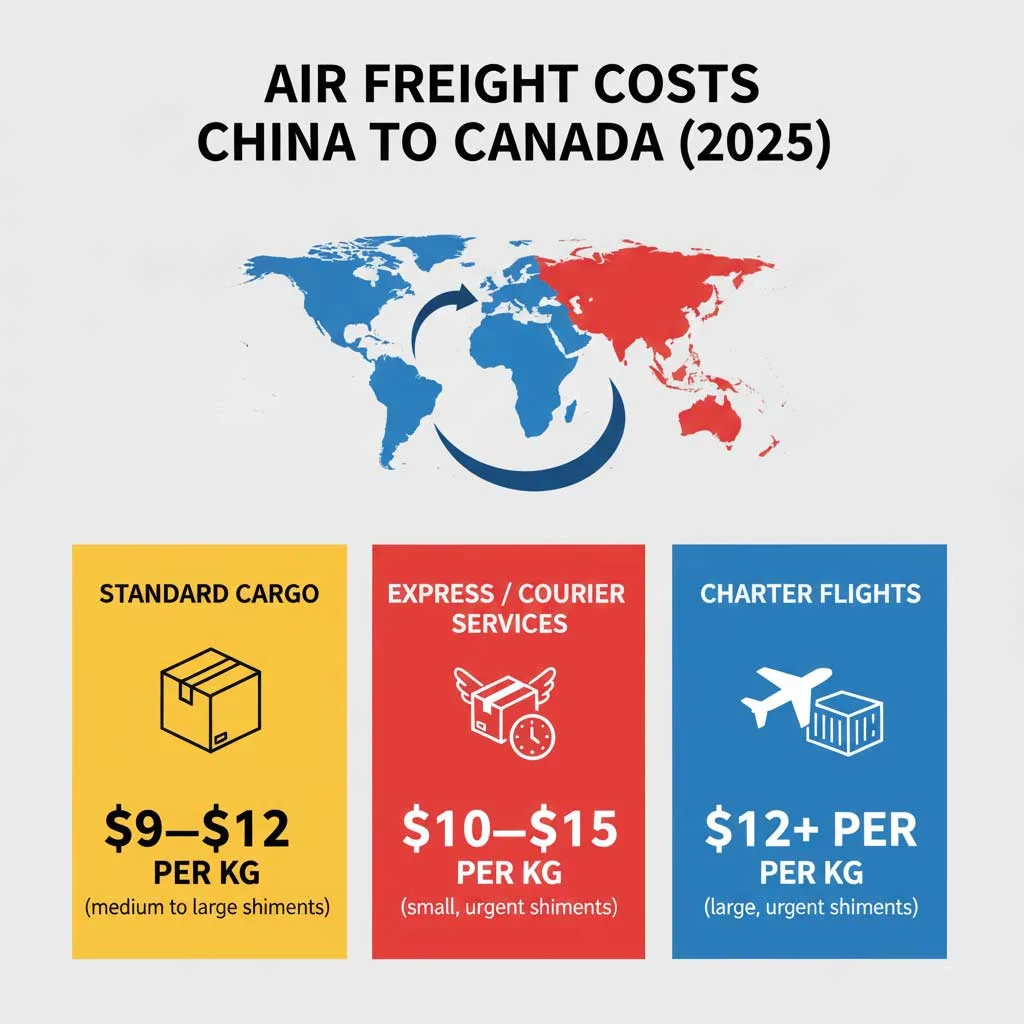 Air Freight Costs from China to Canada