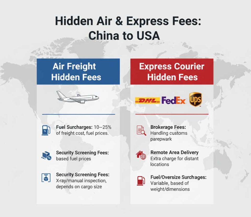 Air Freight Hidden Fees (Fuel Surcharges, Security Screening)