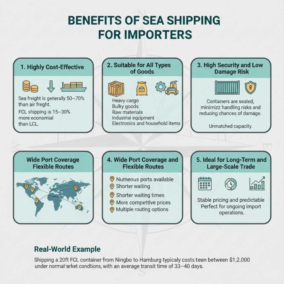 Benefits of Sea Shipping for Importers