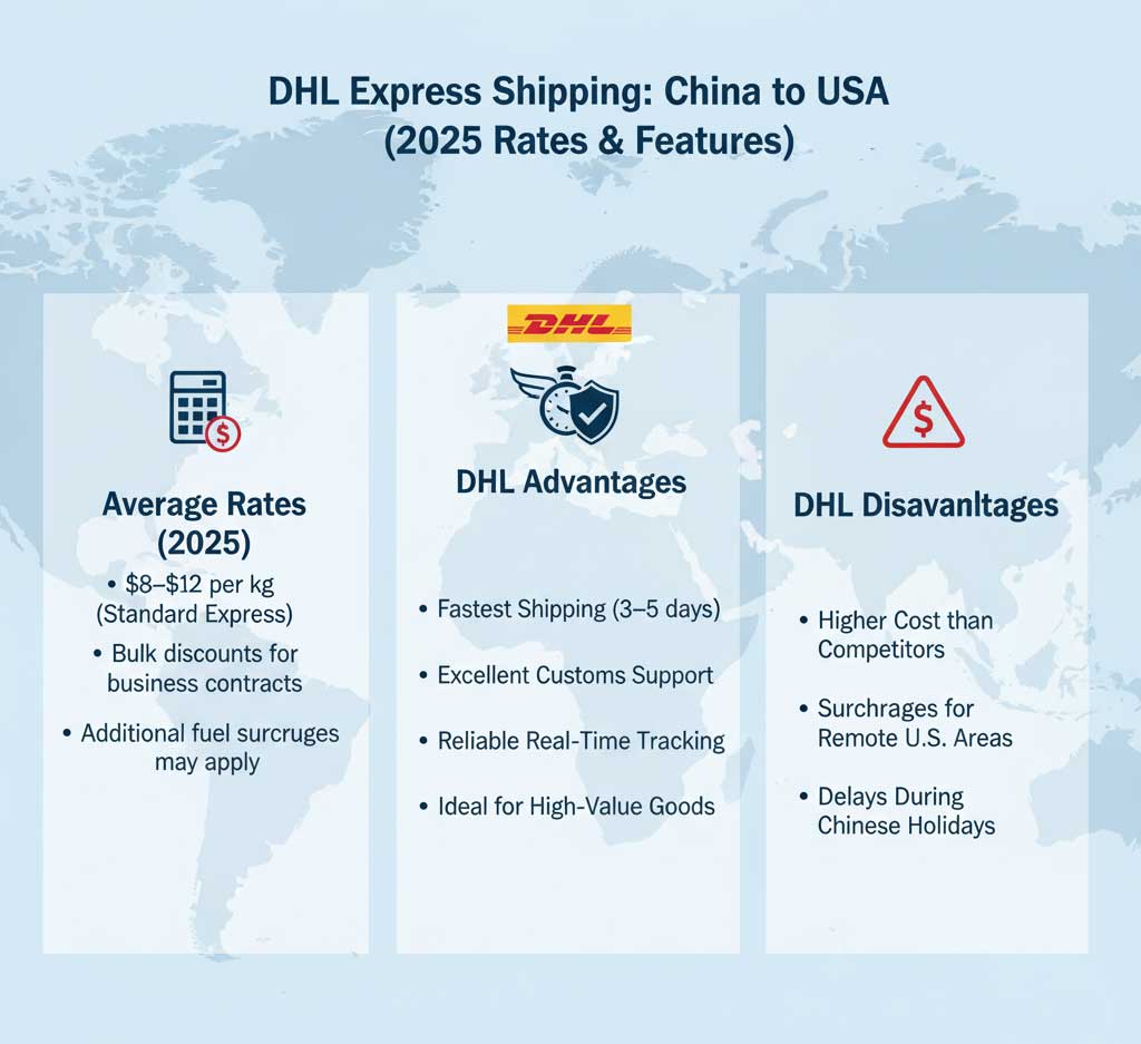 DHL Express from China to USA
