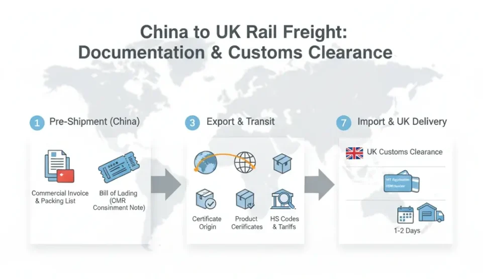 Documentation and Customs Clearance for Rail Freight