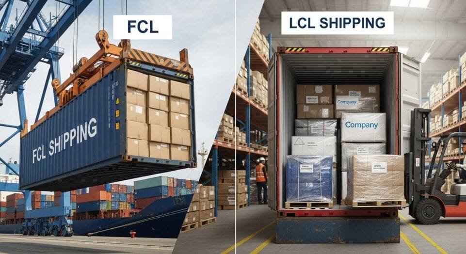 FCL vs LCL Shipping