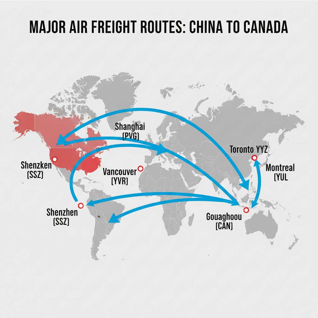 Major Air Routes