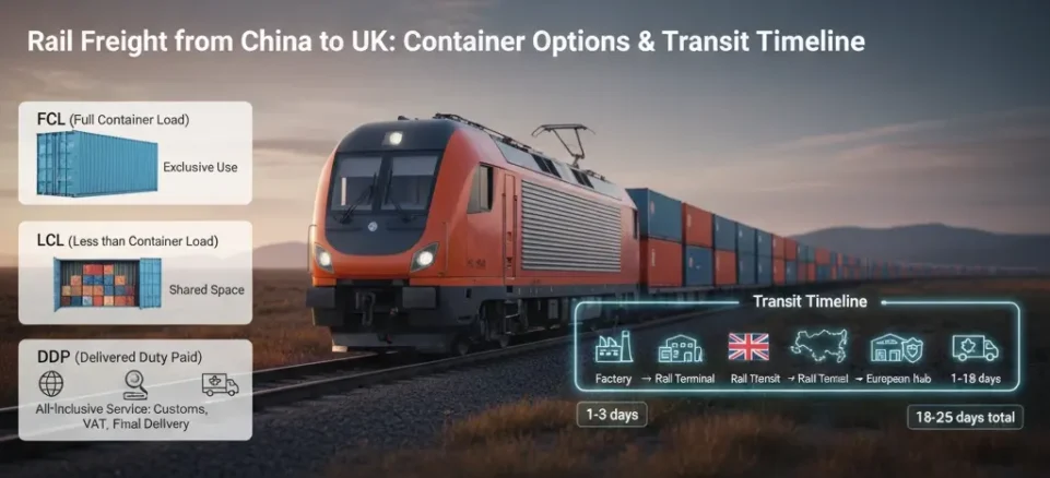 Rail Freight from China to UK Time Transit Expectations