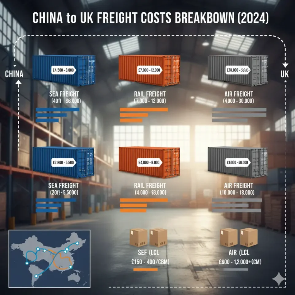 Real Price Breakdown For Freight China to UK