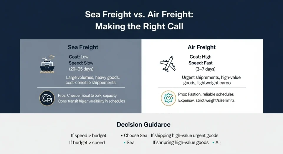 Sea Freight vs. Air Freight Making the Right Call