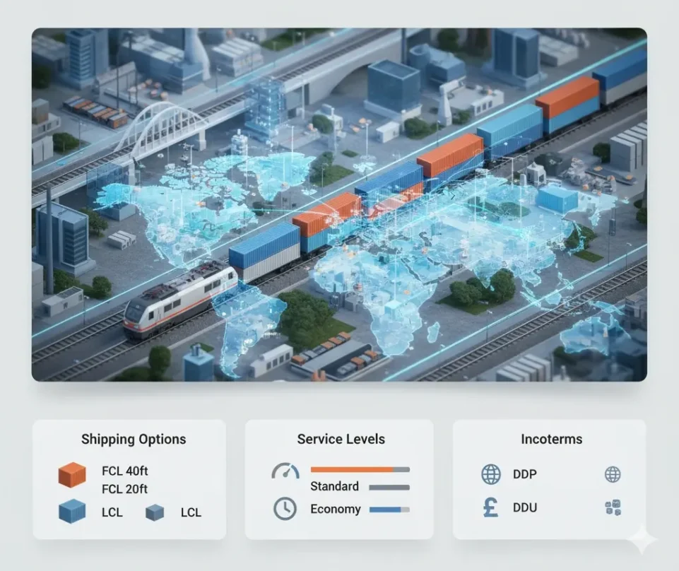 Train Freight Options from China to the UK