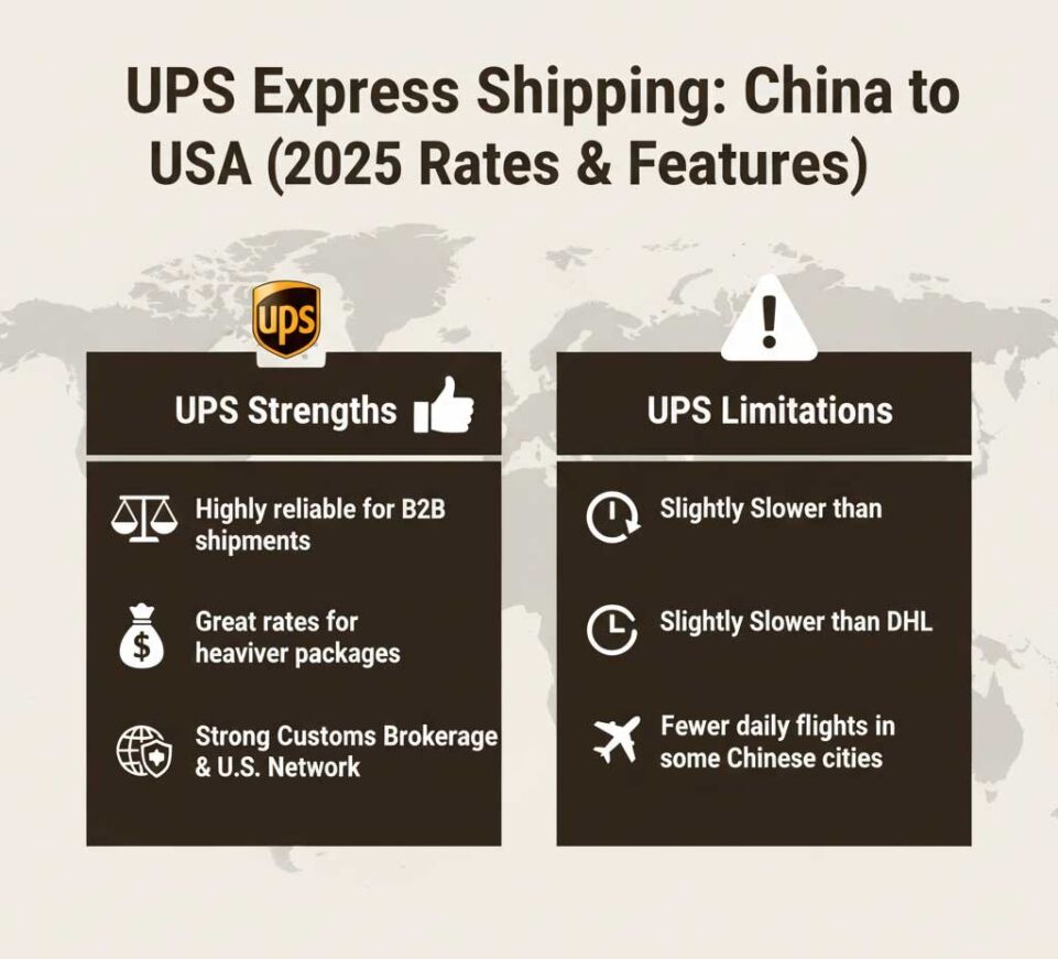 UPS Express from China to USA