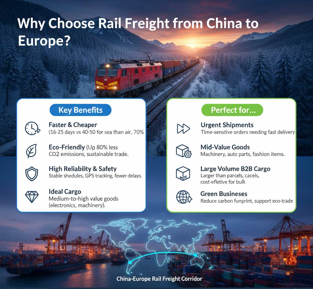 Why Choose Rail Freight from China to Europe