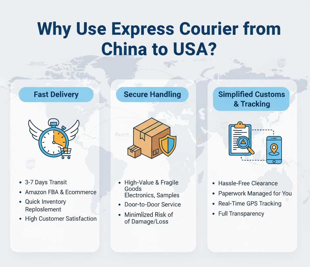 Why Use Express Courier from China to USA