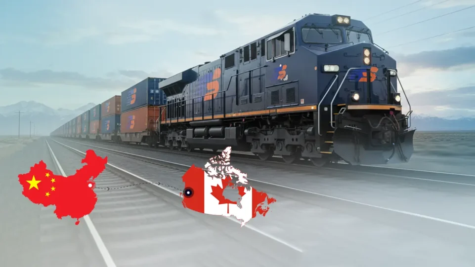 Rail freight from china to canada