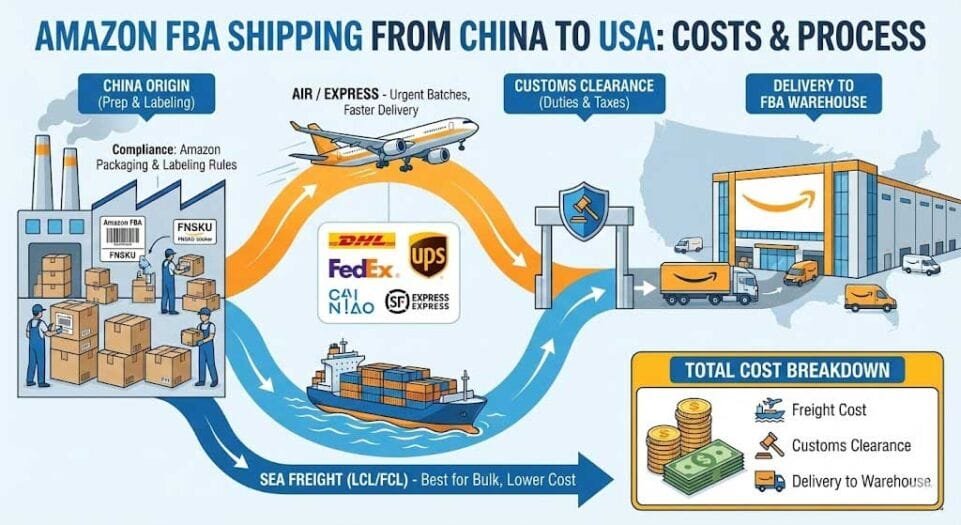 Amazon FBA Shipping Costs from China
